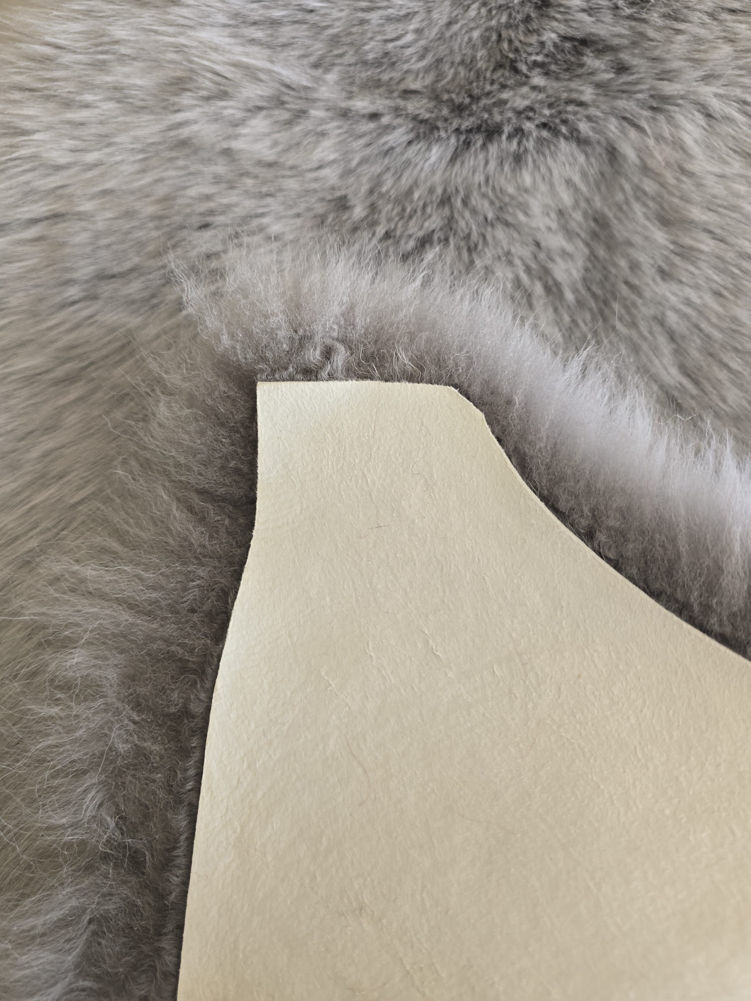 Siva janjeća koža 65x104 cm od prave australske merino vune