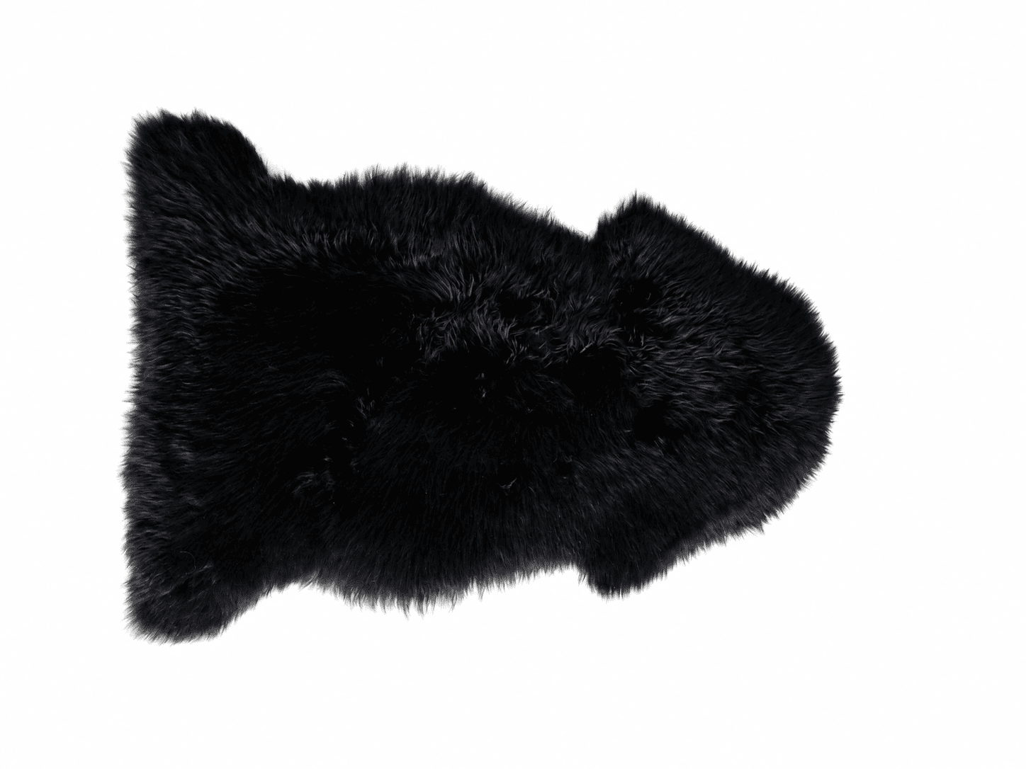 Janjeća koža Crna 65x104 cm od prave australske merino vune